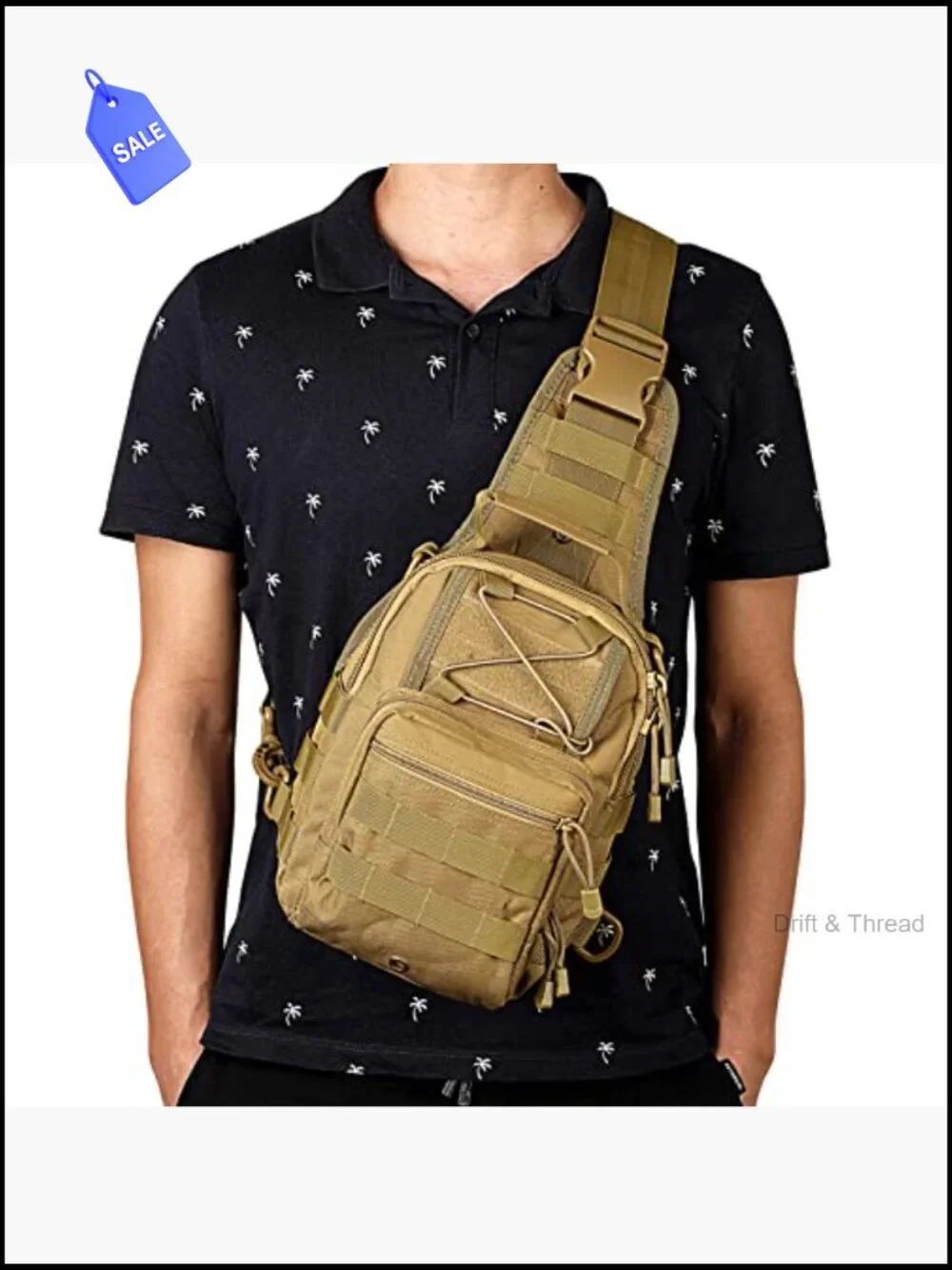 Tactical Backpack Sling Shoulder Bag EDC Lightweight 7L Outdoor Sport